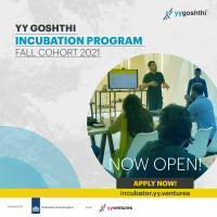 Applications for YY Goshthi Fall 2021 Cohort are open now! Applications for YY Goshthi Fall 2021 Cohort are open now!