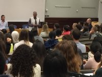 Professor Muhammad Yunus was in a meeting with students from Barcelona Universities at the University Pompeu Fabra Professor Muhammad Yunus was in a meeting with students from Barcelona Universities at the University Pompeu Fabra