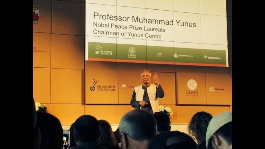 Yunus Launches European Social Business Week in Lund, Sweden Yunus Launches European Social Business Week in Lund, Sweden