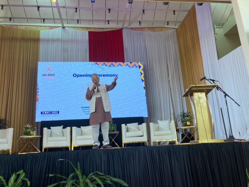 Yunus OPENS THE EAST AFRICAN SOCIAL BUSINESS FORUM in Nairobi Yunus OPENS THE EAST AFRICAN SOCIAL BUSINESS FORUM in Nairobi